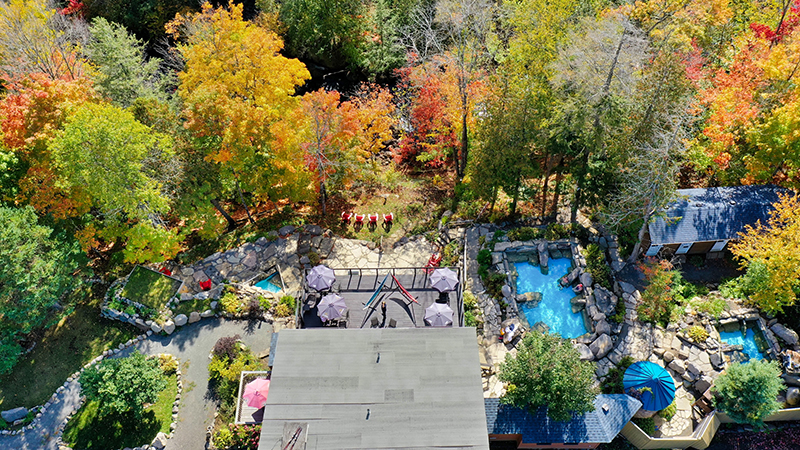 Spa nordique dans les Laurentides