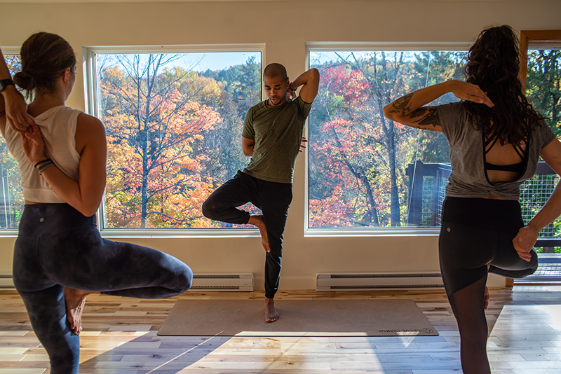 Salle pour le yoga dans les Laurentides